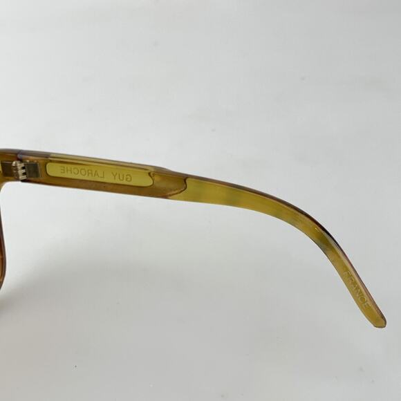 Guy Laroche Vintage Sunglasses Pearl Square Cat Eye Green Made In France NOS main image 4